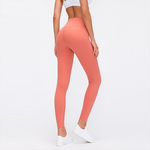 

naked feel woman leggings fitness leggings sports mid waist ankle length pants multiple color solid high compression, Black