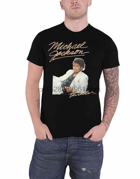 

clothing michael jackson t shirt thriller logo white suit official black 9689