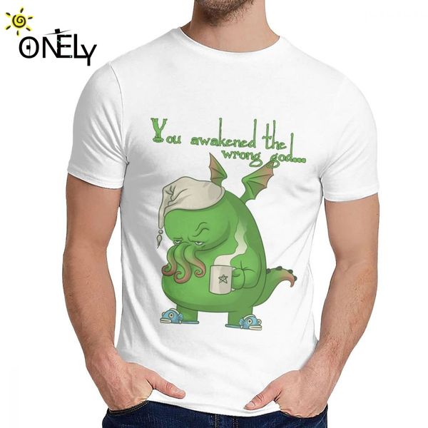 

custom cthulhu woke up t-shirt male hipster 100% pure cotton short sleeve round collar