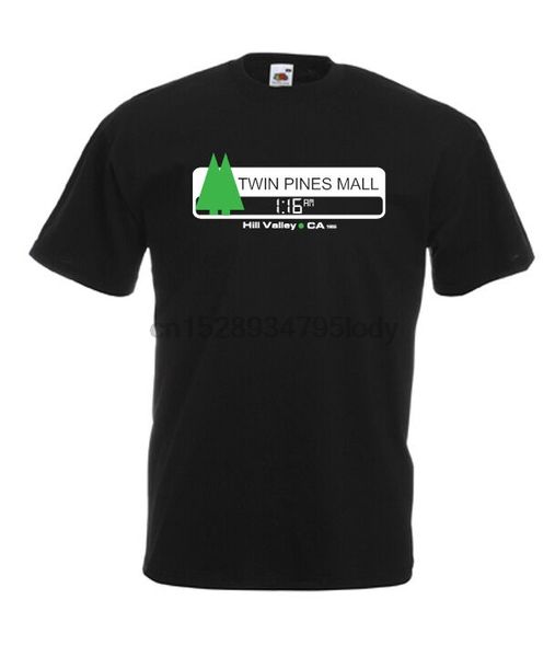 

twin pine malls back to future marty mcfly 80s tshirt retro t-shirt logo bttf