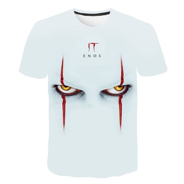

mens horror clown o collar cosplay for man 3d print shirts horror oversized graphic men clothing