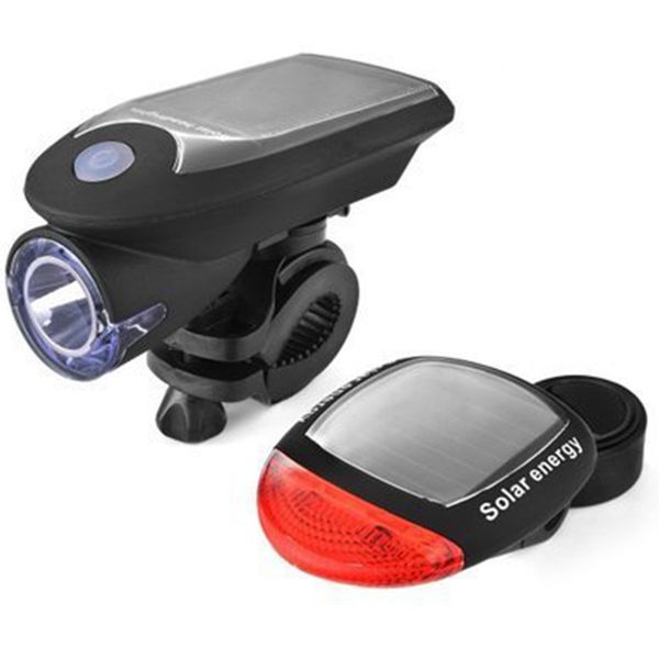 

bike lights solar energy rechargeable usb flashing front head cycling bicycle red rear tail warning lamp lighting