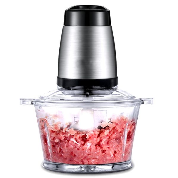 

meat grinders 2l powerful grinder multifunctional household electric processor stainless steel cutter blender chopper