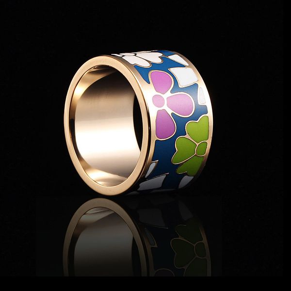 

cluster rings listing chain.scarves buckle of gold color preserving high-grade enamel decoration the original single foreign trade ring, Golden;silver