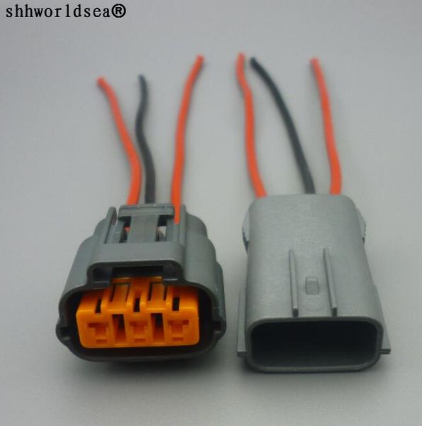 

shhworldsea 3 pin путь женщина или мужчина водонепроницаемый разъем кабеля 6195-0009 6195-0012 для rx8 катушка зажигания автомобиля