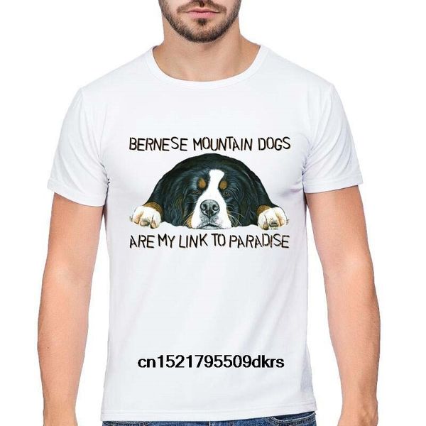 

men t shirt bernese mountain dog summer fashion white o-neck tees t-shirt women