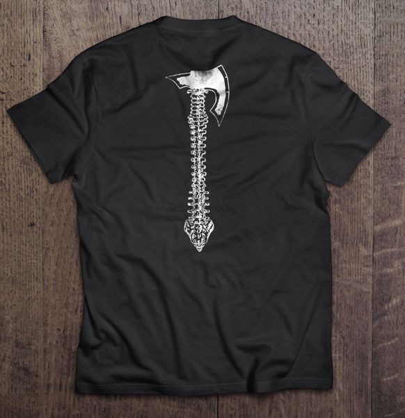 

мужчины футболка viking ax позвоночник женщины футболка