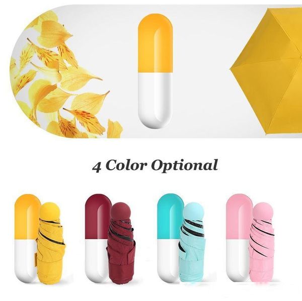 

new capsule mini pocket umbrella clear men s umbrella windproof folding umbrellas women compact rain umbrella