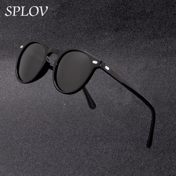 

2020 new fashion men polarized sunglasses women round tac lens tr90 frame brand designer driving sun glasses uv400, White;black
