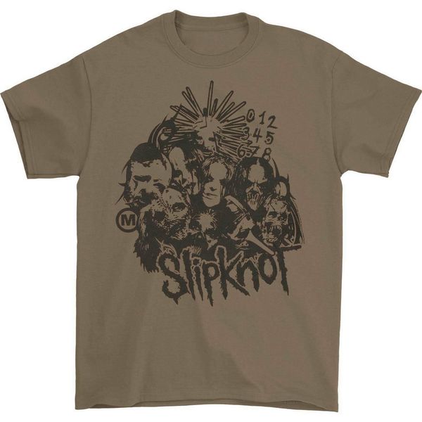 

slipknot men's t-shirt small olive tee shirt style for men women tshirt