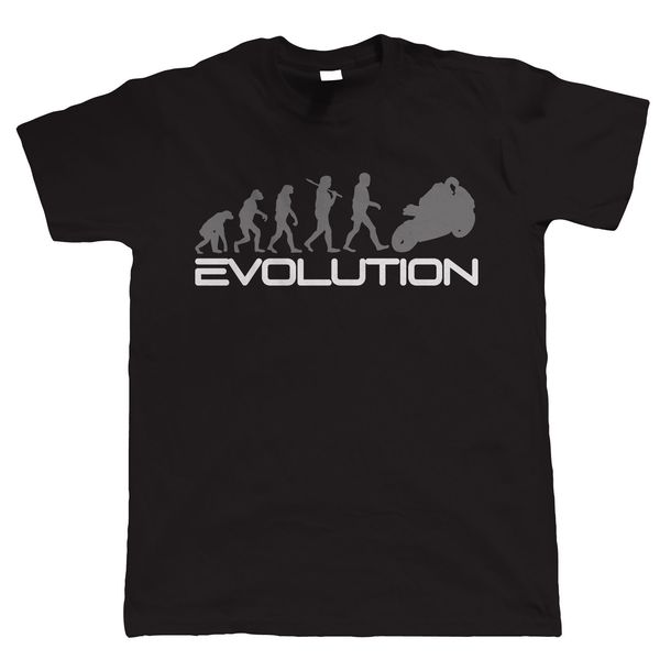 

evolution biker t shirt - superbike motorbike - gift dad summer short sleeve t-shirts s~3xl size cotton
