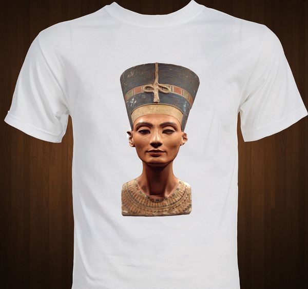 

queen nefertiti - ancient egypt - berlin bust statue egyptian art t-shirt cartoon t shirt men new fashion tshirt