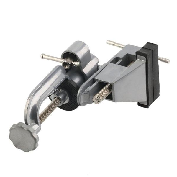 

2-in-1 rotating table vise multifunctional aluminium alloy swivel bench vise clamp electric drill stand rotating tool
