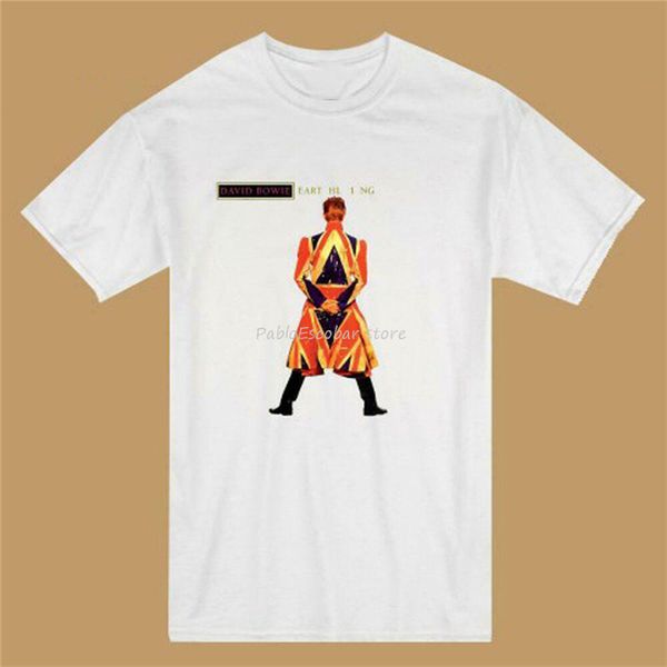 

male tee-shirt new david bowie earthling album men's white t-shirt size s to 3xl usa size em1 men women tee shirt