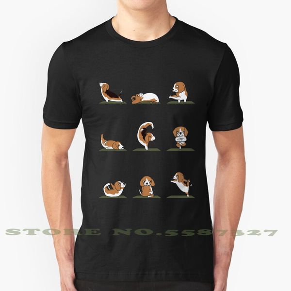 

beagle yoga summer funny t shirt for men women beagle yoga