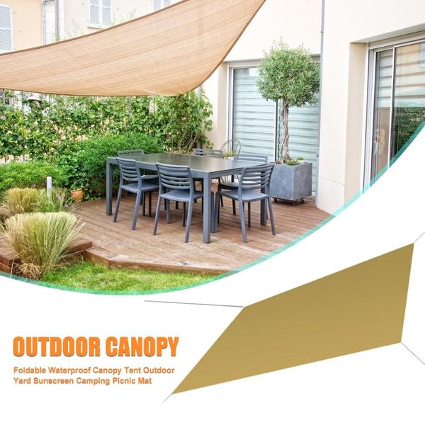 

foldable waterproof awning tent outdoor garden yard canopy sunscreen camping hiking patio sun shade sail picnic mat