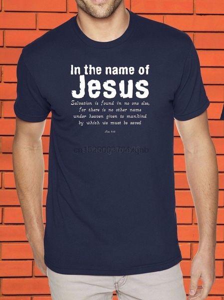 

in the name of jesus christ god bible teachings gospel christian faith t shirt