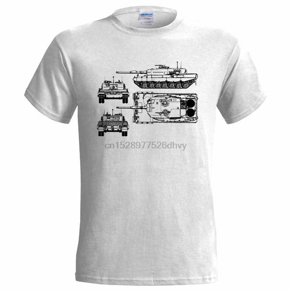 

2019 men funny leopard 2a4 military tank blueprint mens t shirt army afghanistan war german graphic tees