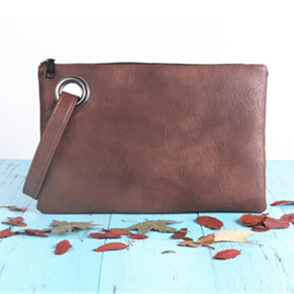 

fashion solid women's clutch bag leather women envelope bag clutch evening female clutches handbag
