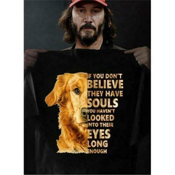 

золотистый ретривер вы не верят, что есть души мужчины tshirt черный хлопок s-3xl новые тенденции футболочку