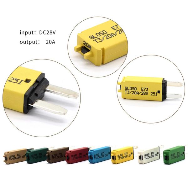 

12v-24v automotive car boat circuit breaker samll fuse resettable 20a