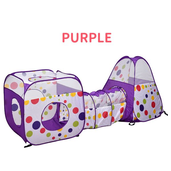 

3 in 1 children indoor tent house toy outdoor crawling folding games house tunnel ball pool toys kids tent gifts