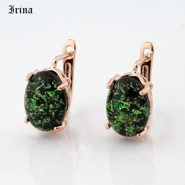

irina 2019 new fashion 585 rose gold personality colorful earrings for women sweet romantic girl earrings gift, Golden
