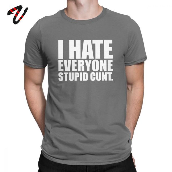 

i hate everyone men t shirt autism tshirt i hate people solitary socially anxious guy tees awesome 100% cotton t-shirt swag