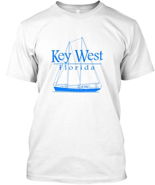 

парусная key west florida тройника shirt2019 летний новый arrvial tshirt летний стиль мода мужчины футболки смешная