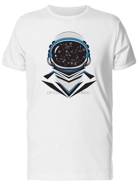 

космический шлем со звездами mens ти -image летом стиль tee shirt