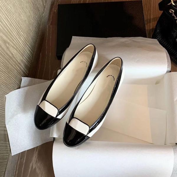 

2020 new online celebrity celebrity inspired single shoes fashion women's flat shoes shallow mouth women flat, Black
