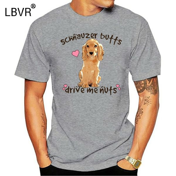 

men t shirt schnauzer butts drive me nuts - american cocker spaniel women t-shirt