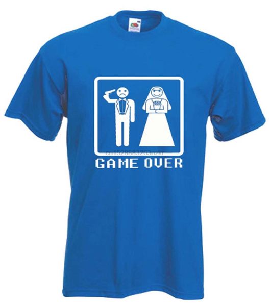 

game over t-shirt - олень do мальчишник свадьба - выбор цветов хорошее качество марка хлопка рубашка стиль классные футболки