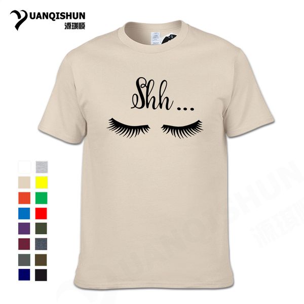

2018 summer cute beautiful eyes eyelash pattern tshirt fashion men women print tshirt 16 colors cotton tee 3xl