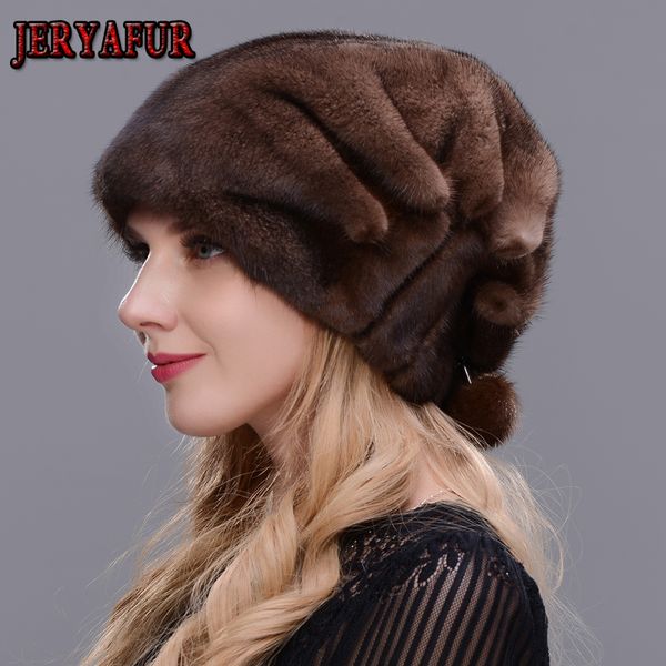 

beanie/skull caps jeryafur whole hats for women winter elegant princess fur beanies russian style warm fashion, Blue;gray