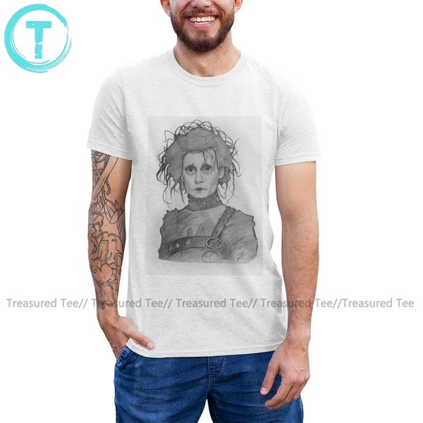 

edward scissorhands t shirt camisa estampa desenho t-shirt short-sleeve 6xl tee shirt cute printed male tshirt