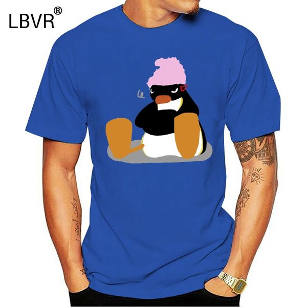 

pingu полотенце мужчины футболка пингвин серии meme детские 80s 90s ретро милый тройники с коротким рукавом футболки pure размер одежды хлоп