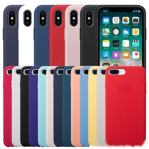 

new arrival liquid silicone case for iphone 11 pro max shockproof phone soft cover for iphone xr 6s plus with retail box