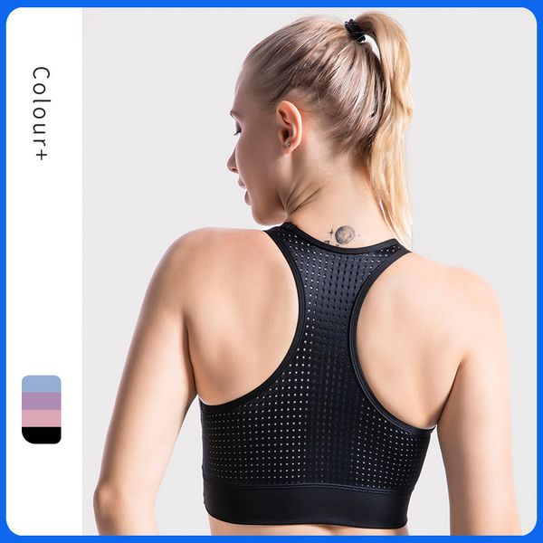 

hollow out mesh sports underwear selling gym running -resistant breathable beauty back yoga bra, White;black