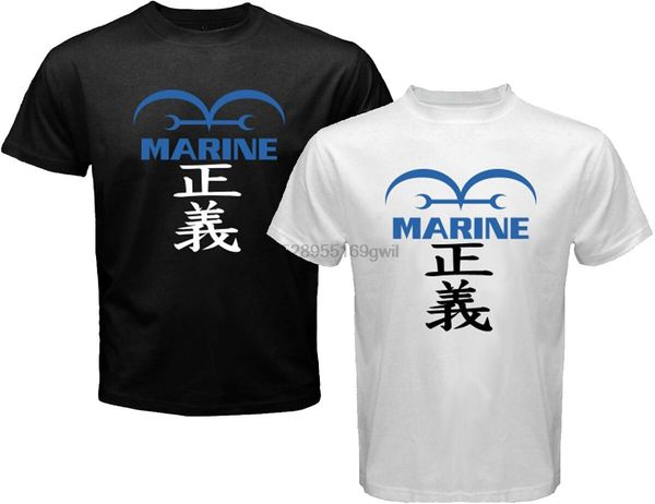 

new one piece marine logo mens white black t-shirt size s m l xl 2xl 3xl