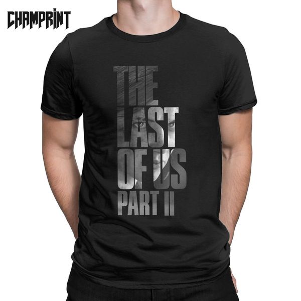 

last of us мстительный ellie t рубашки men pure cotton t-shirt светлячки joel тлоу видео игры тройники с коротким рукавом топы большого разм