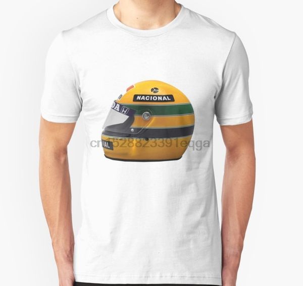 

men short sleeve tshirt ayrton senna helmet t shirt women t-shirt