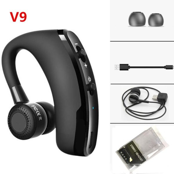 

single wireless bluetooth handsearphone v8 v9 business sports headset headphone noise cancelling headset for driver sport music calling