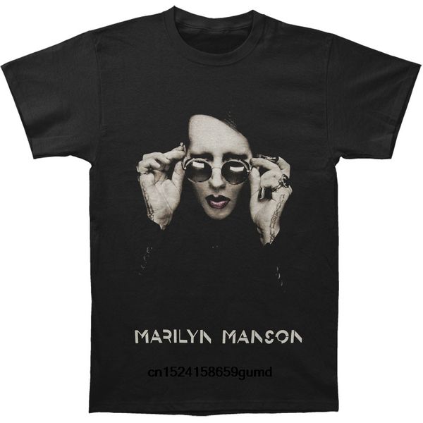 

funny men t shirt women novelty tshirt marilyn manson specs 2015 tour t-shirt