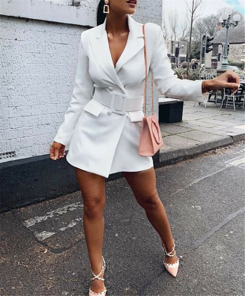 

new fashion women casual slim business blazer suit coat jacket outwear, White;black