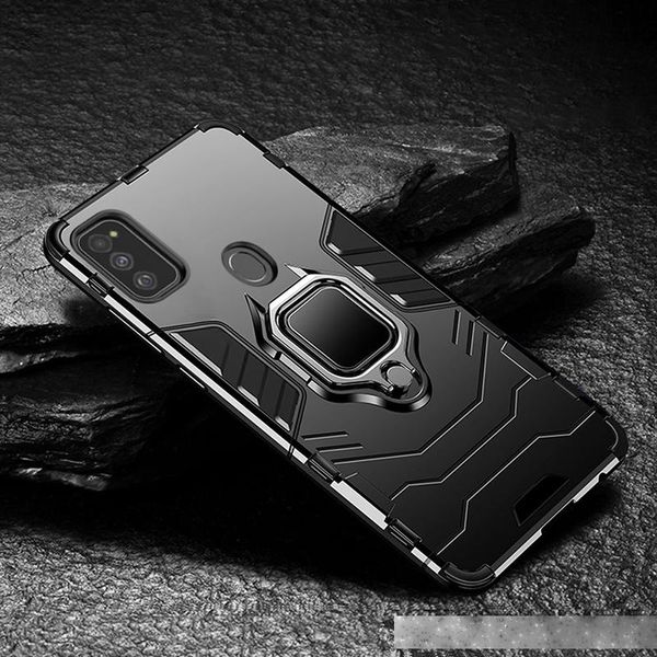 

armor m21 magnetic ring phone holder cover tpu pc bumper for samsung galaxy m31 m30s case