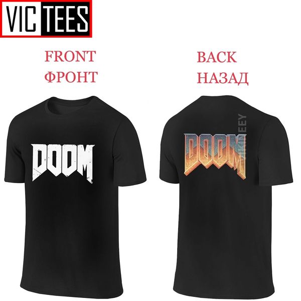 

men's two sides tshirt doom pure cotton front and back tshirt crewneck clothes birthday present