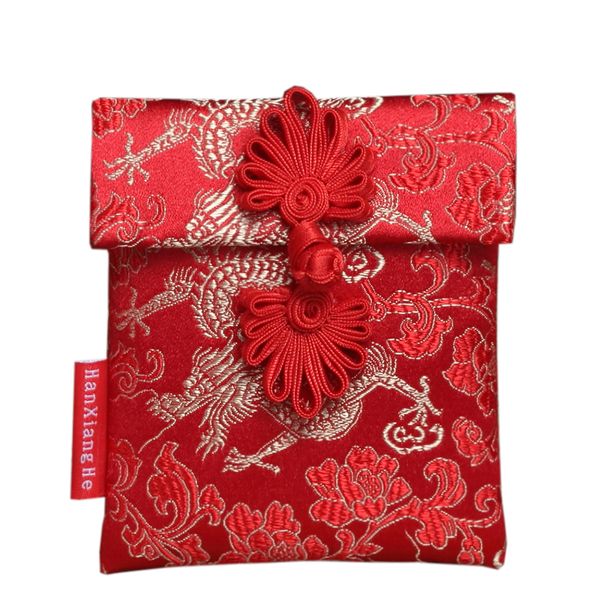 

chinese new year red pocket classical stamping creative red bag spring festival marriage birthday envelopes