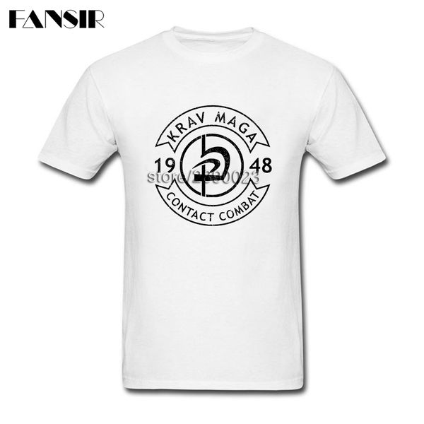 

мужчины тенниску смешной короткий рукав crewneck хлопка майки мужские крав-мага для взрослых одежда