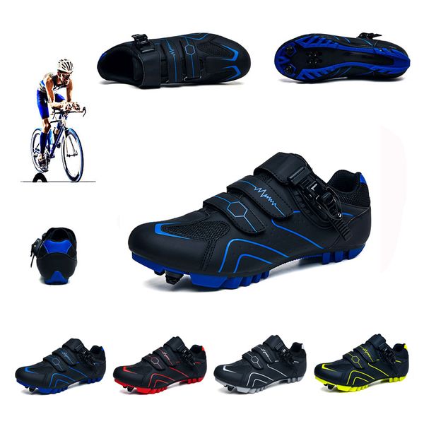 

cycling footwear shoes men sneakers women man mountain bike mtb self-locking road bicycle male kids sapatilha ciclismo 37-46, Black